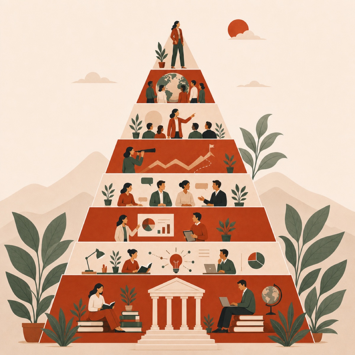 Illustrazione del percorso formativo a moduli progressivi